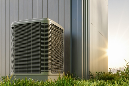 an outdoor AC unit